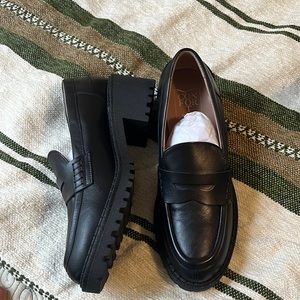 Italian Leather Loafers new never worn 6.5